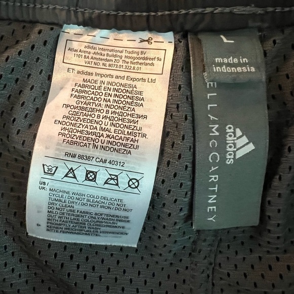 ADIDAS X STELLA MCCARTNEY WOMEN’S ATHLETIC SHORTS SIZE LARGE - Picture 3 of 12